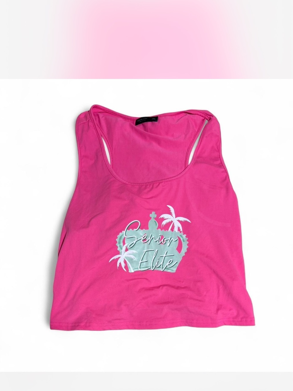 Pink “Senior Elite” Crop Top